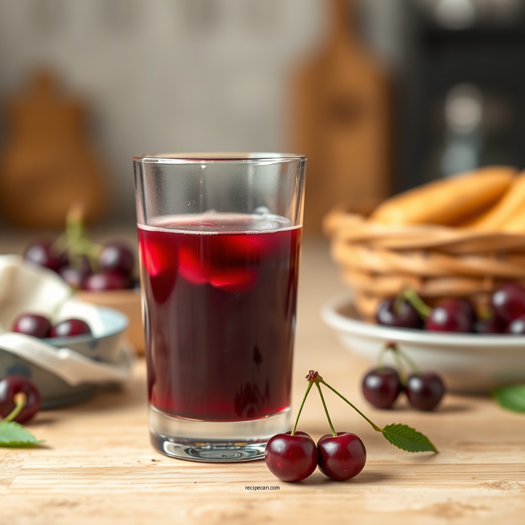 Ingredients Needed - recipe for tart cherry juice