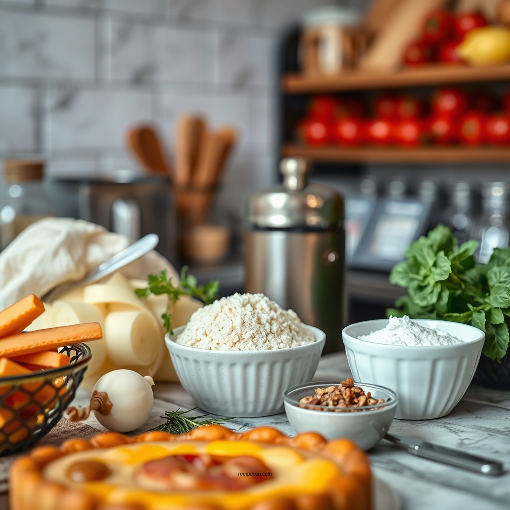 Ingredients You'll Need - recipe for tarte flambee