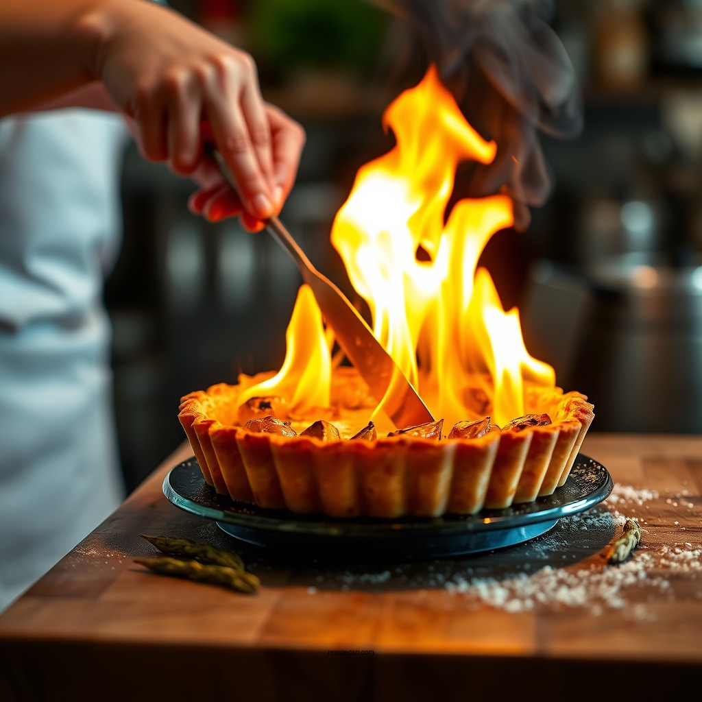 Step-by-Step Preparation - recipe for tarte flambee