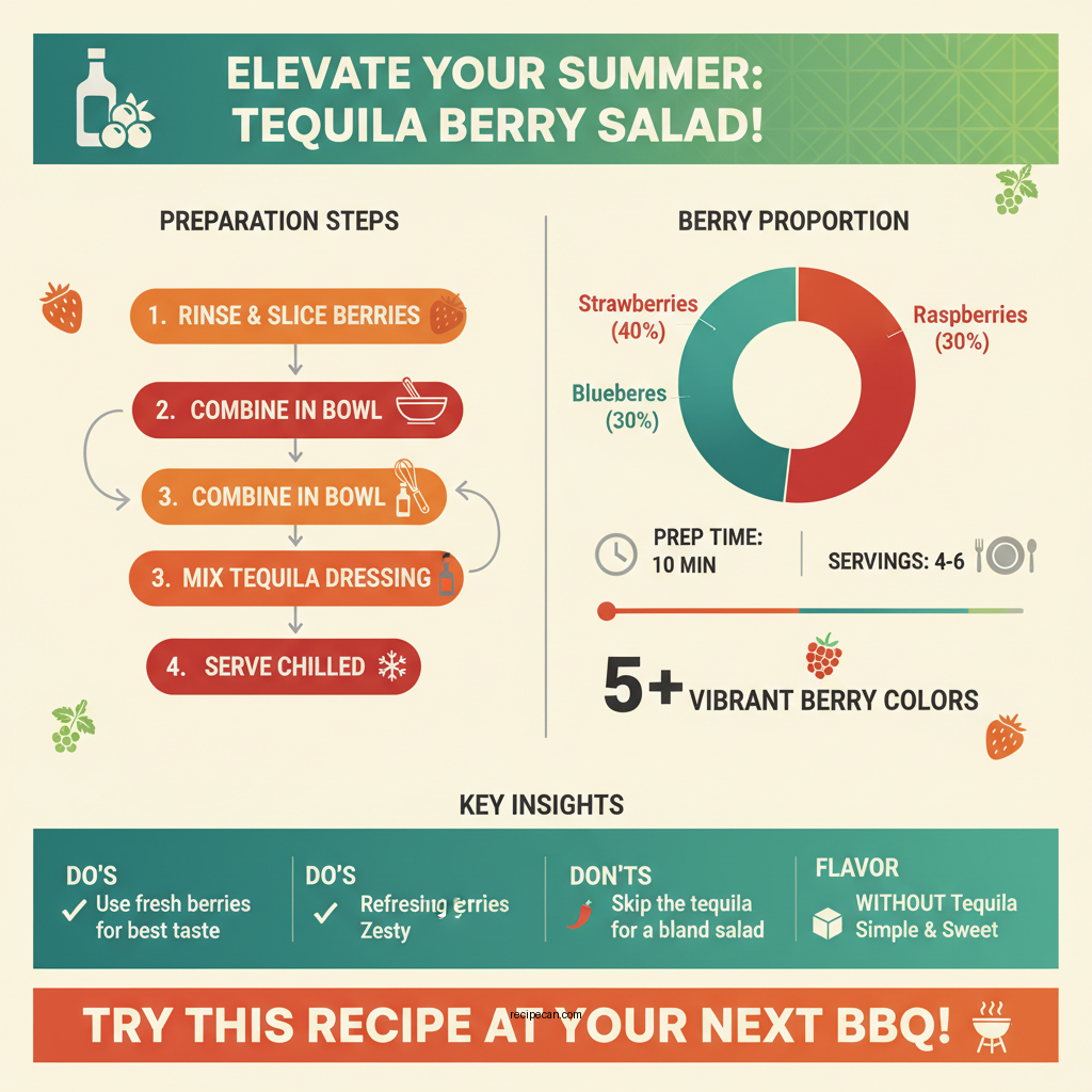 recipe for tequila berry salad - Data Infographic and Statistics