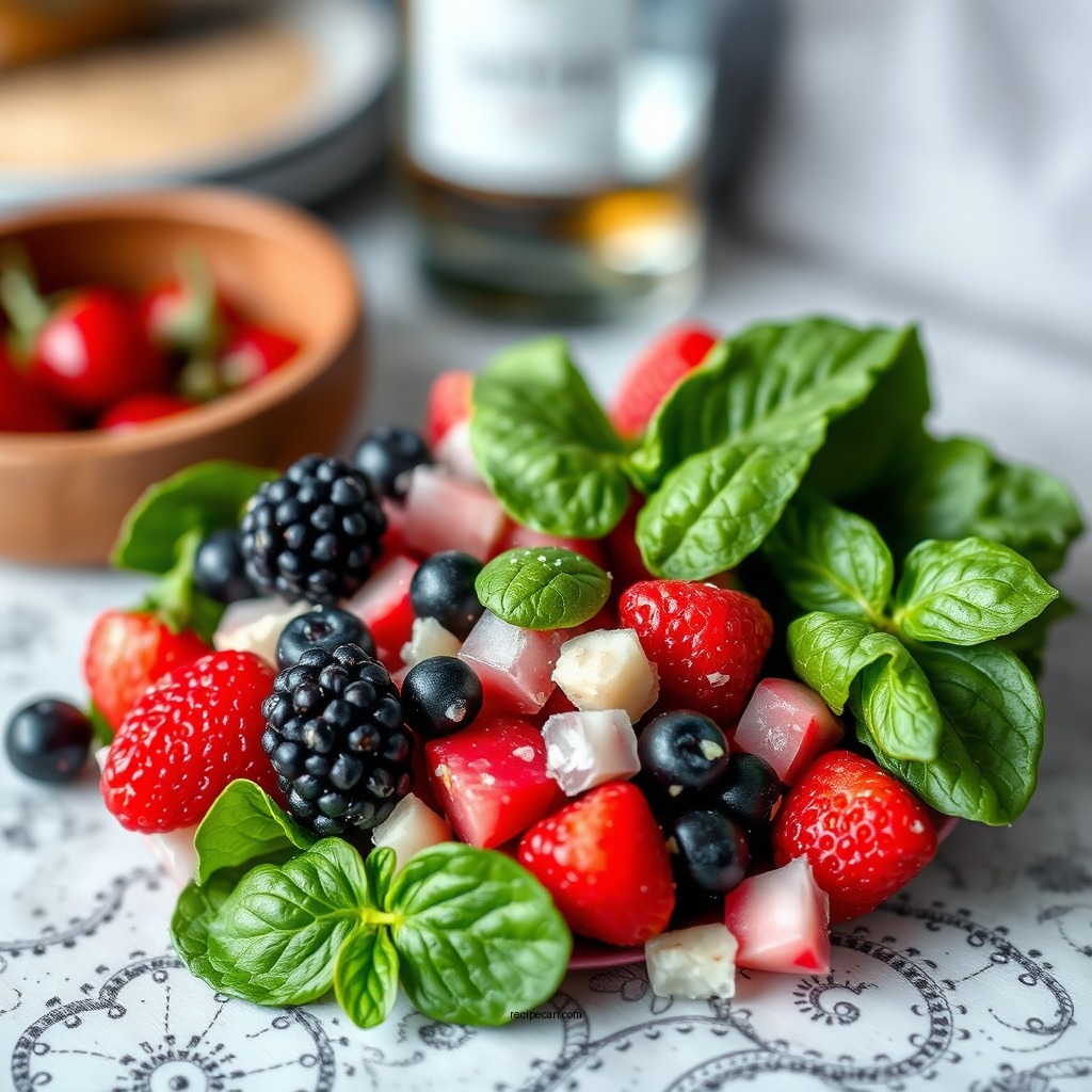 Ingredients Needed for Tequila Berry Salad - recipe for tequila berry salad