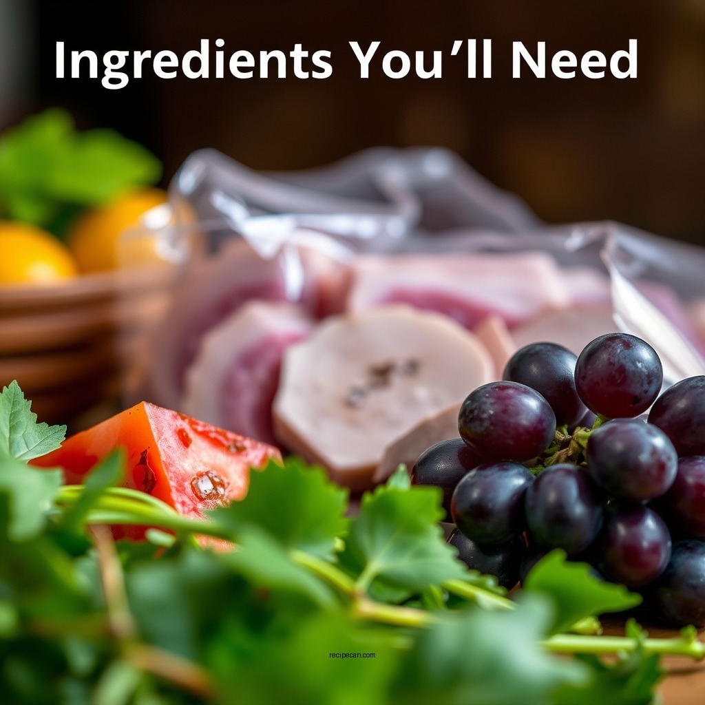 Ingredients You'll Need - recipe for turkey salad with grapes
