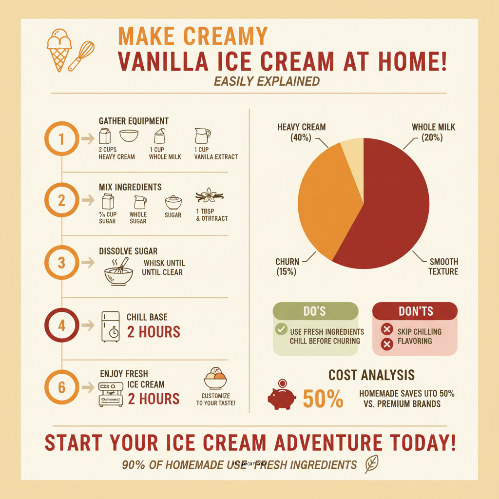 recipe for vanilla ice cream cuisinart - Data Infographic and Statistics