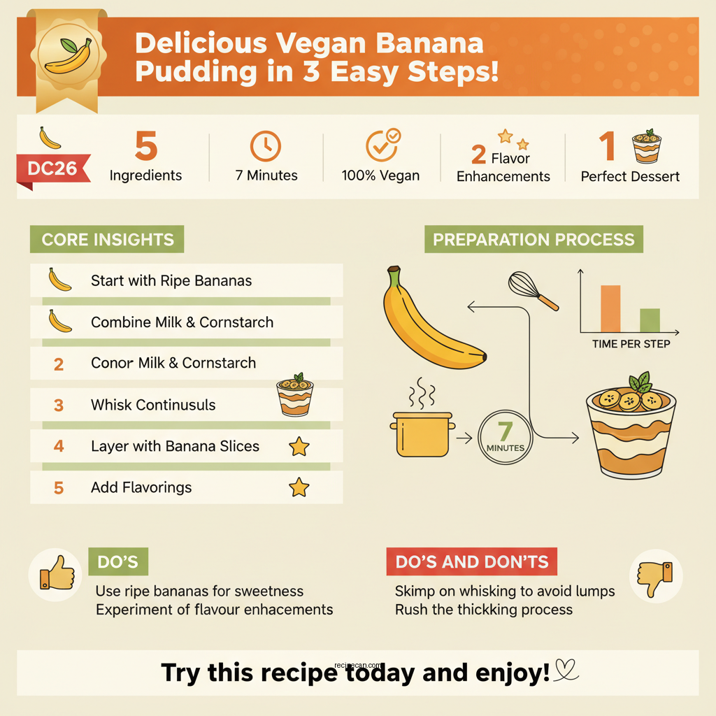 recipe for vegan banana pudding - Data Infographic and Statistics