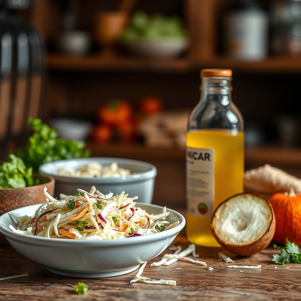 Ingredients You'll Need - recipe for vinegar based coleslaw