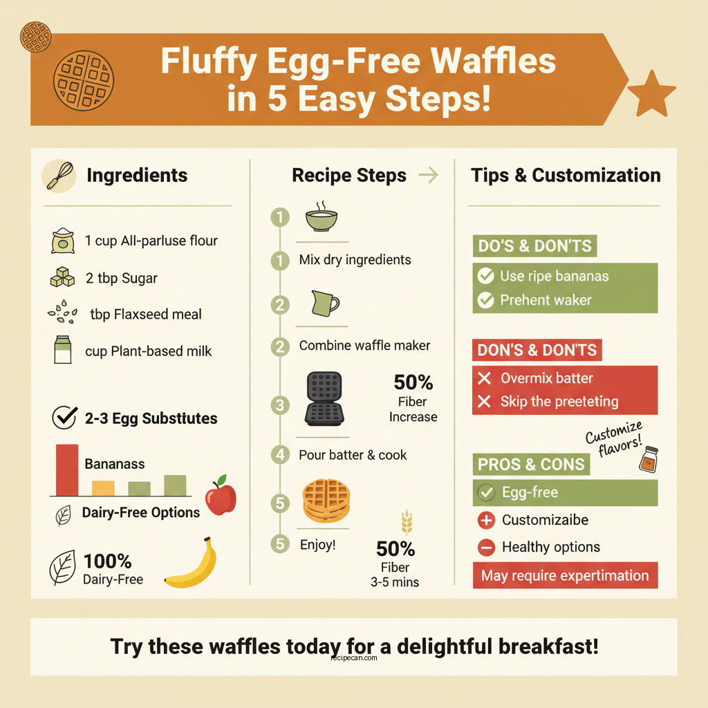 recipe for waffles without eggs - Data Infographic and Statistics