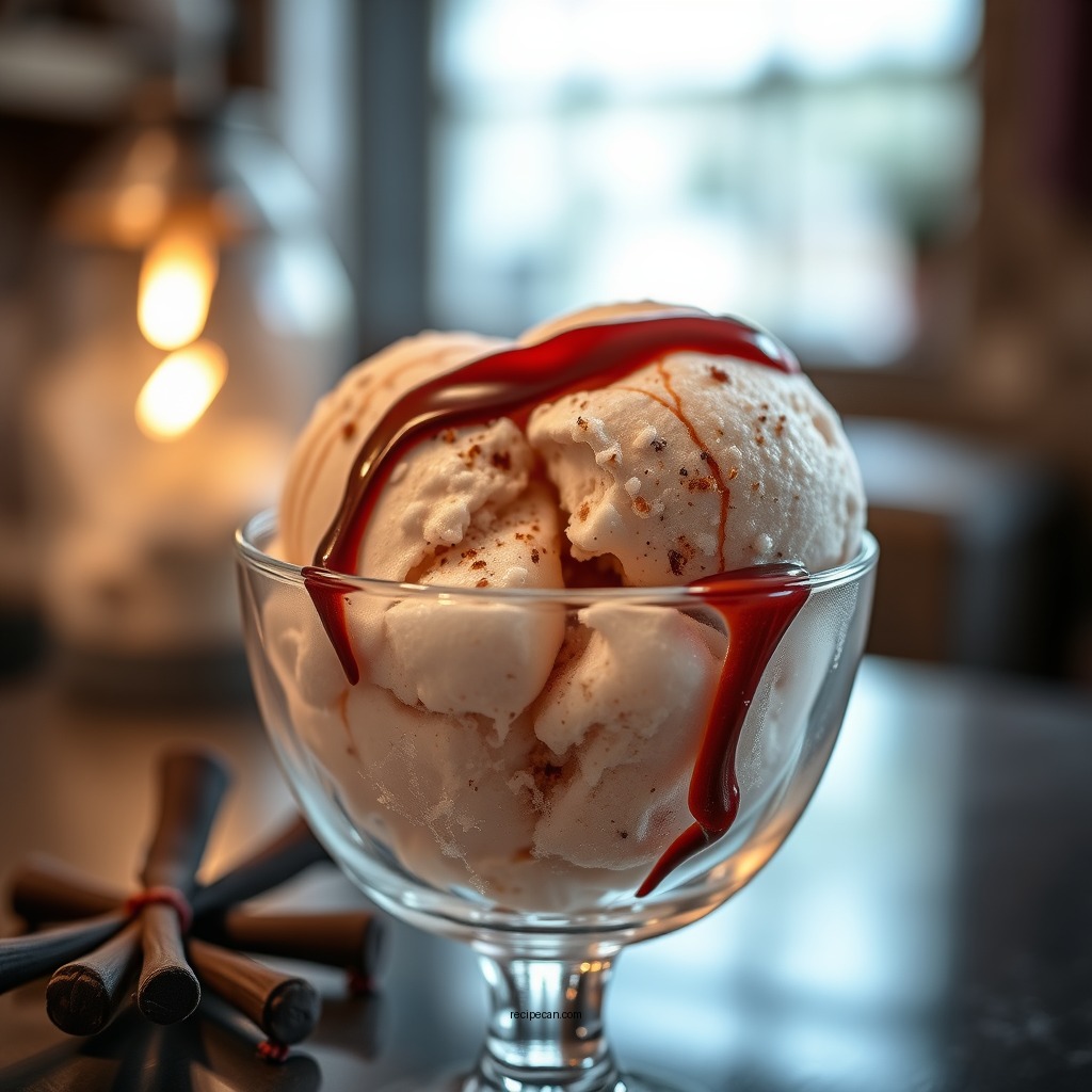 Chilling the Mixture - recipe licorice ice cream