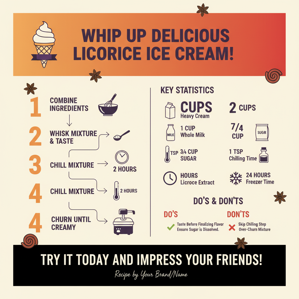 recipe licorice ice cream - Data Infographic and Statistics