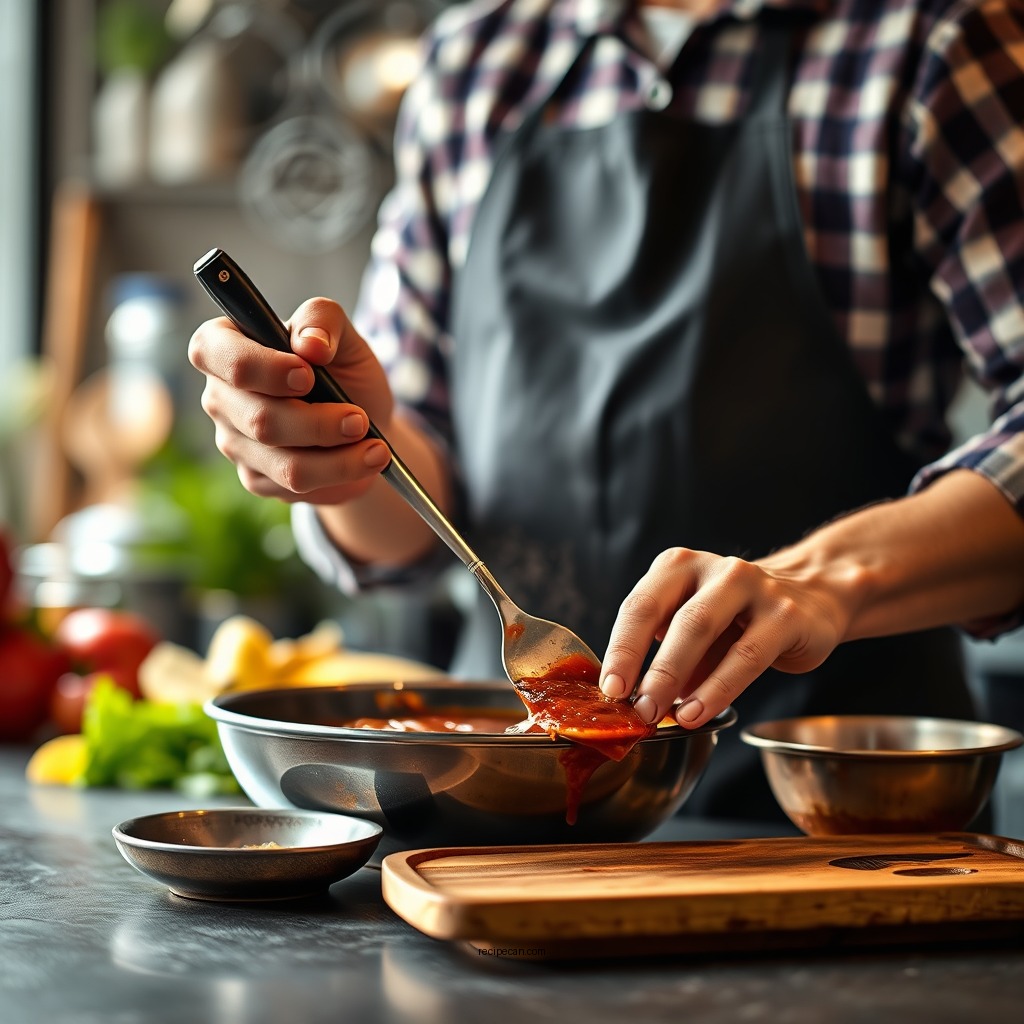 Step-by-Step Instructions - recipe of barbecue sauce