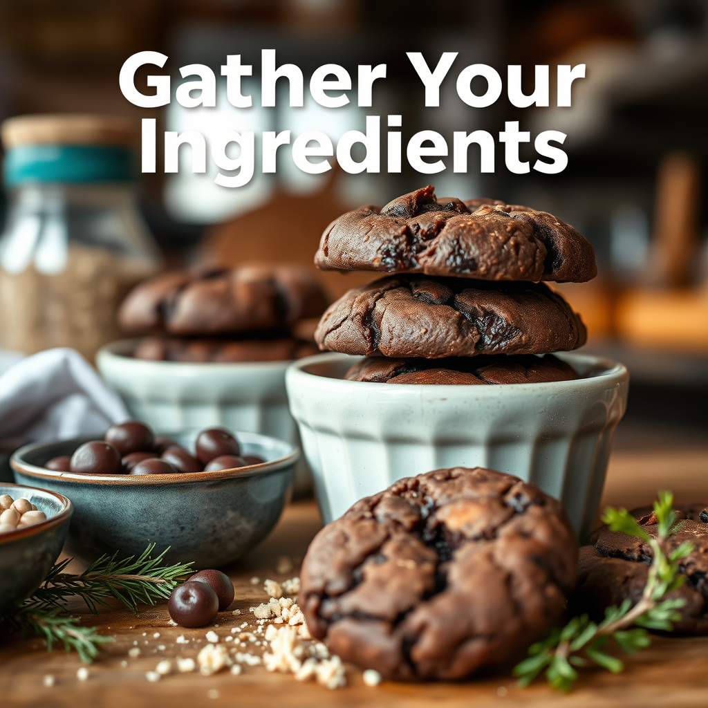 Gather Your Ingredients - recipe of chocolate cookies