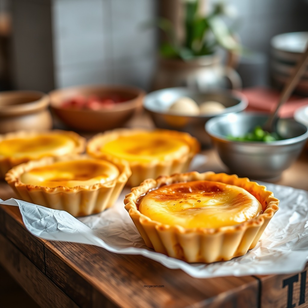 Ingredients Needed for Egg Tarts - recipe of egg tart