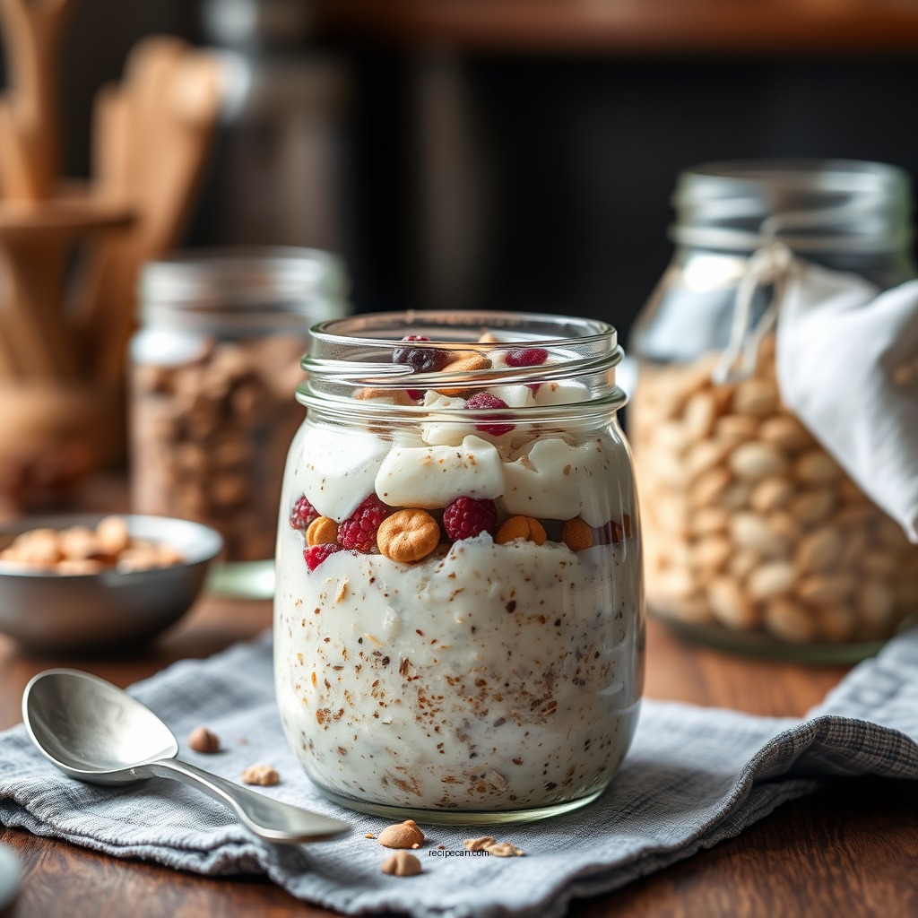Basic Ingredients for Overnight Oats - recipe overnight oats