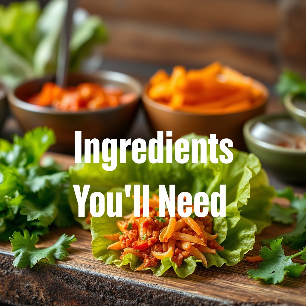 Ingredients You'll Need - recipe pf changs lettuce wraps