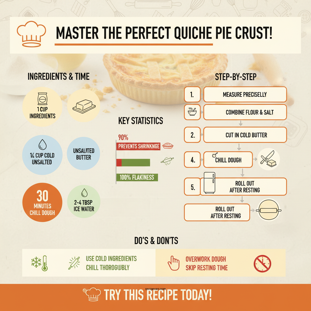 recipe pie crust for quiche - Data Infographic and Statistics
