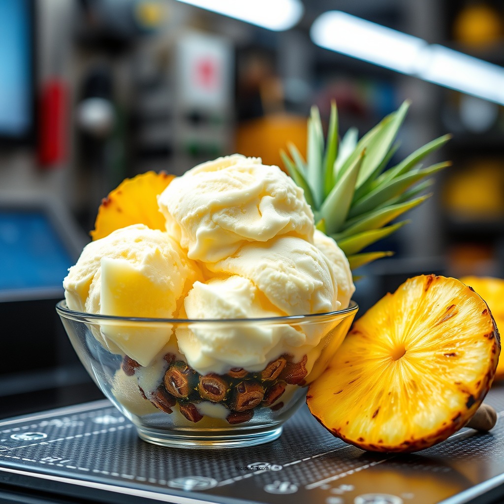 Combining Ingredients - recipe pineapple ice cream