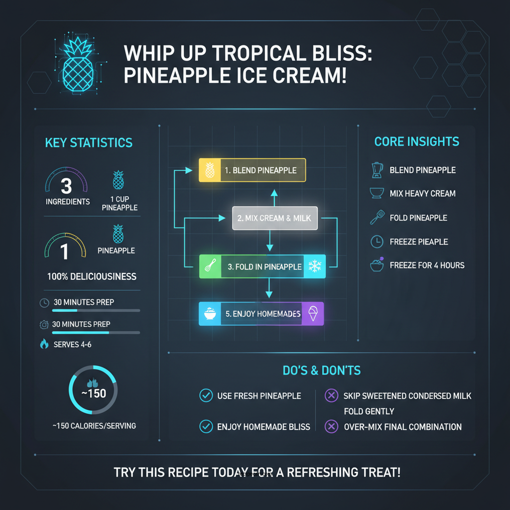 recipe pineapple ice cream - Data Infographic and Statistics