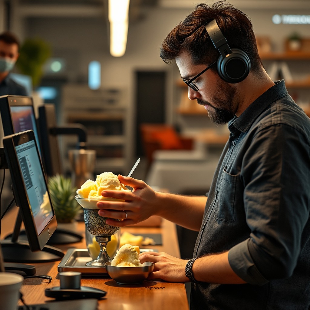 Preparation Steps - recipe pineapple ice cream