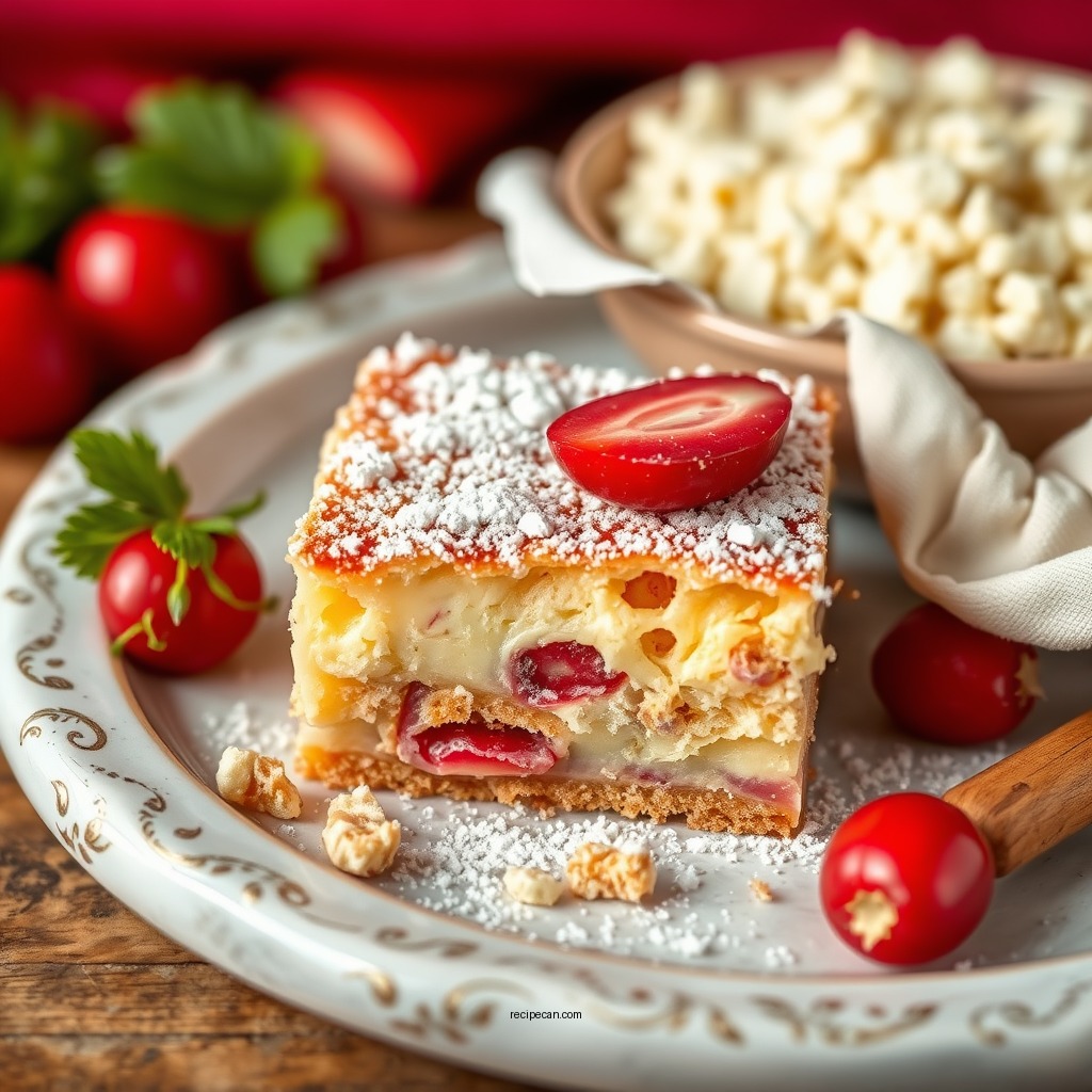 Ingredients You’ll Need - recipe rhubarb custard bars