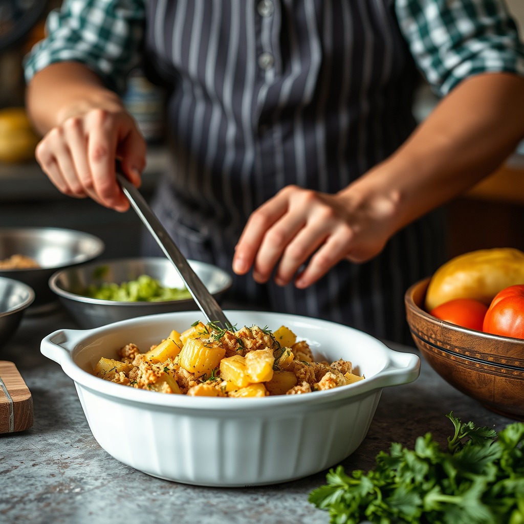Preparation Steps - recipe squash casserole