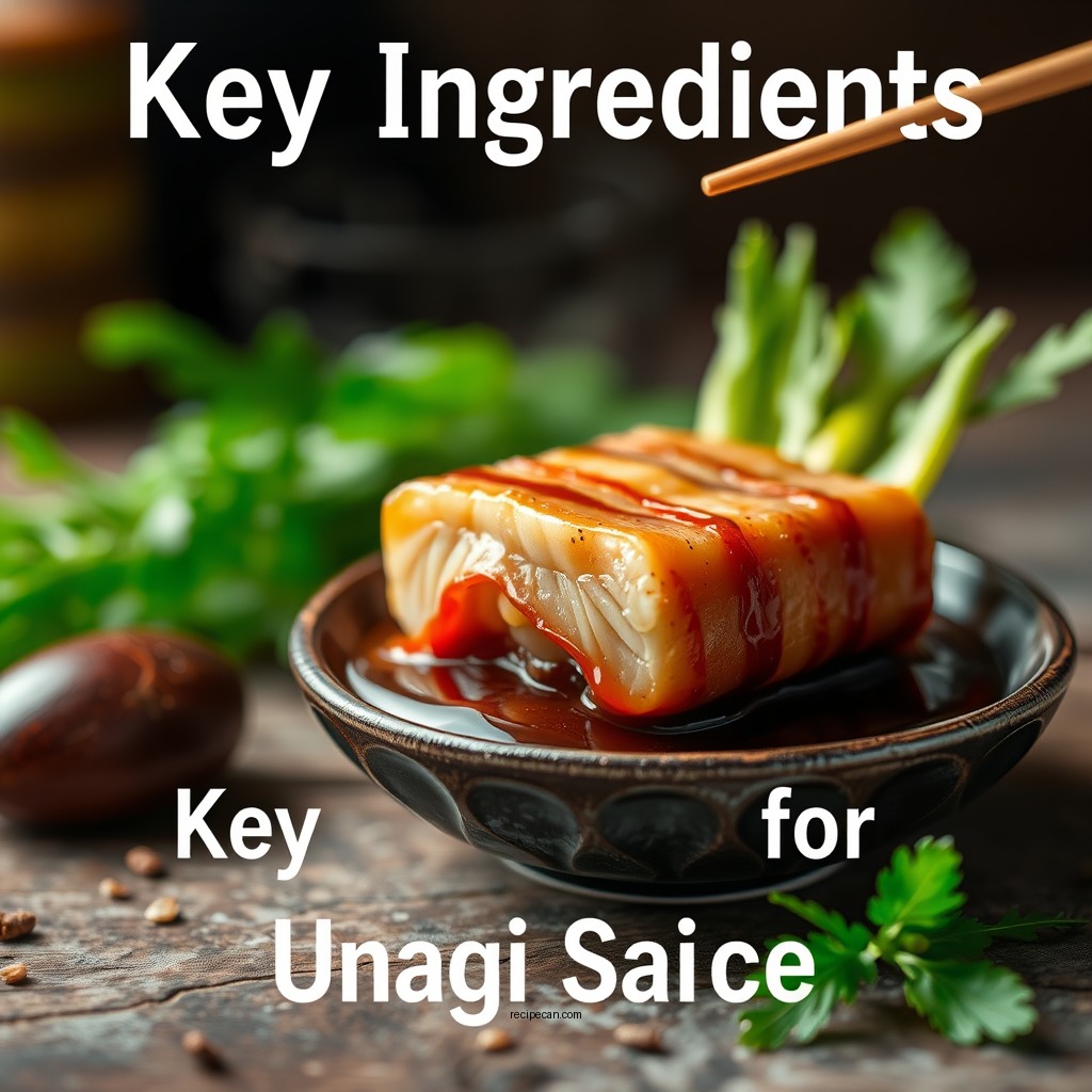 Key Ingredients for Unagi Sauce - recipe unagi sauce