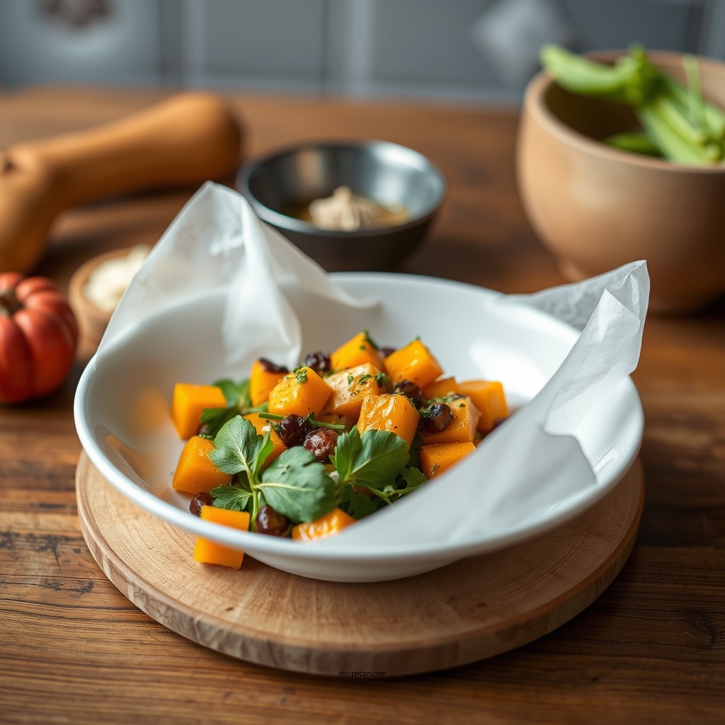 Roasted Butternut Squash Salad - recipe with butternut squash