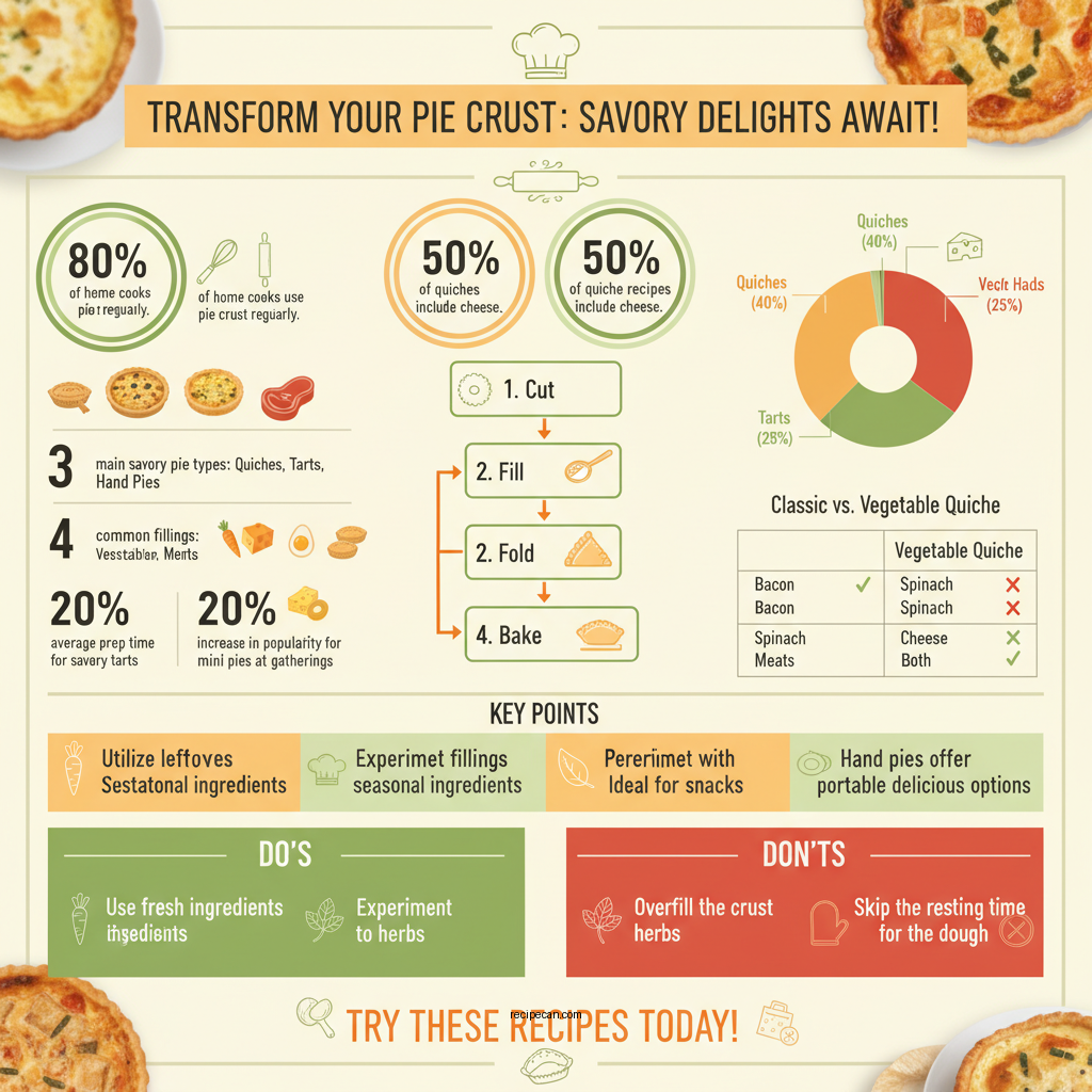 recipe with pie crust - Data Infographic and Statistics