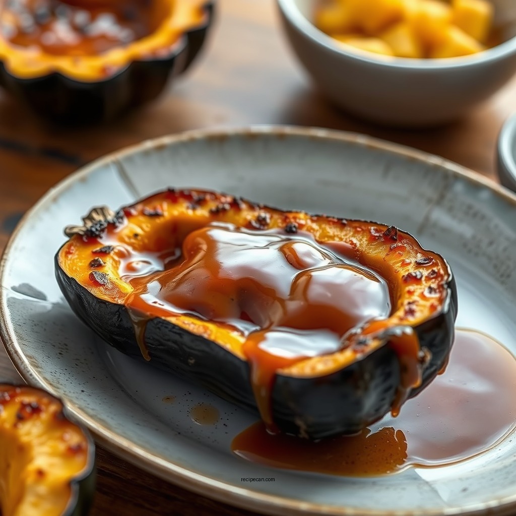 Roasted Acorn Squash with Maple Glaze - recipes for acorn squash