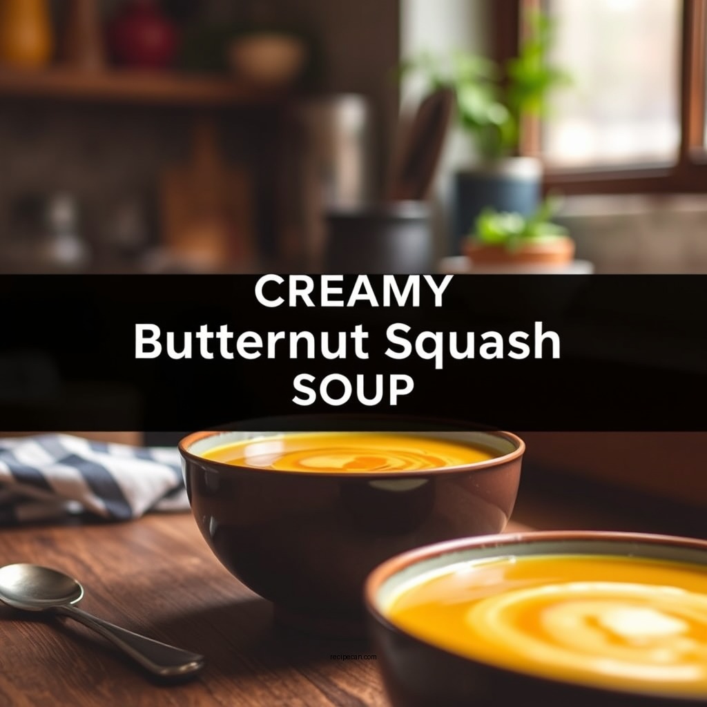 Creamy Butternut Squash Soup - recipes for butternut squash