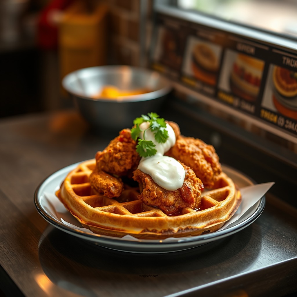 Spicy Chicken and Waffles - recipes for chicken and waffles