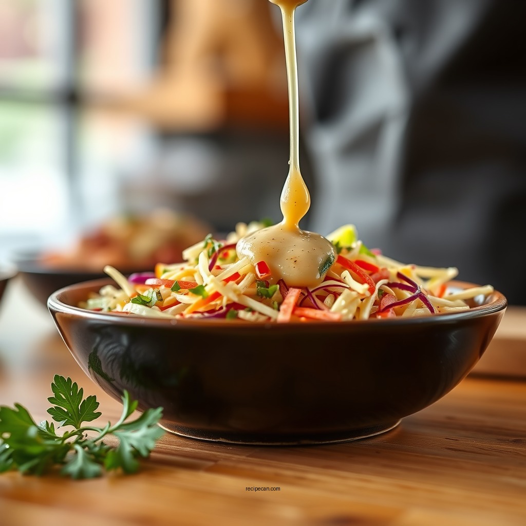 Tangy Vinegar-Based Coleslaw Dressing - recipes for coleslaw dressing