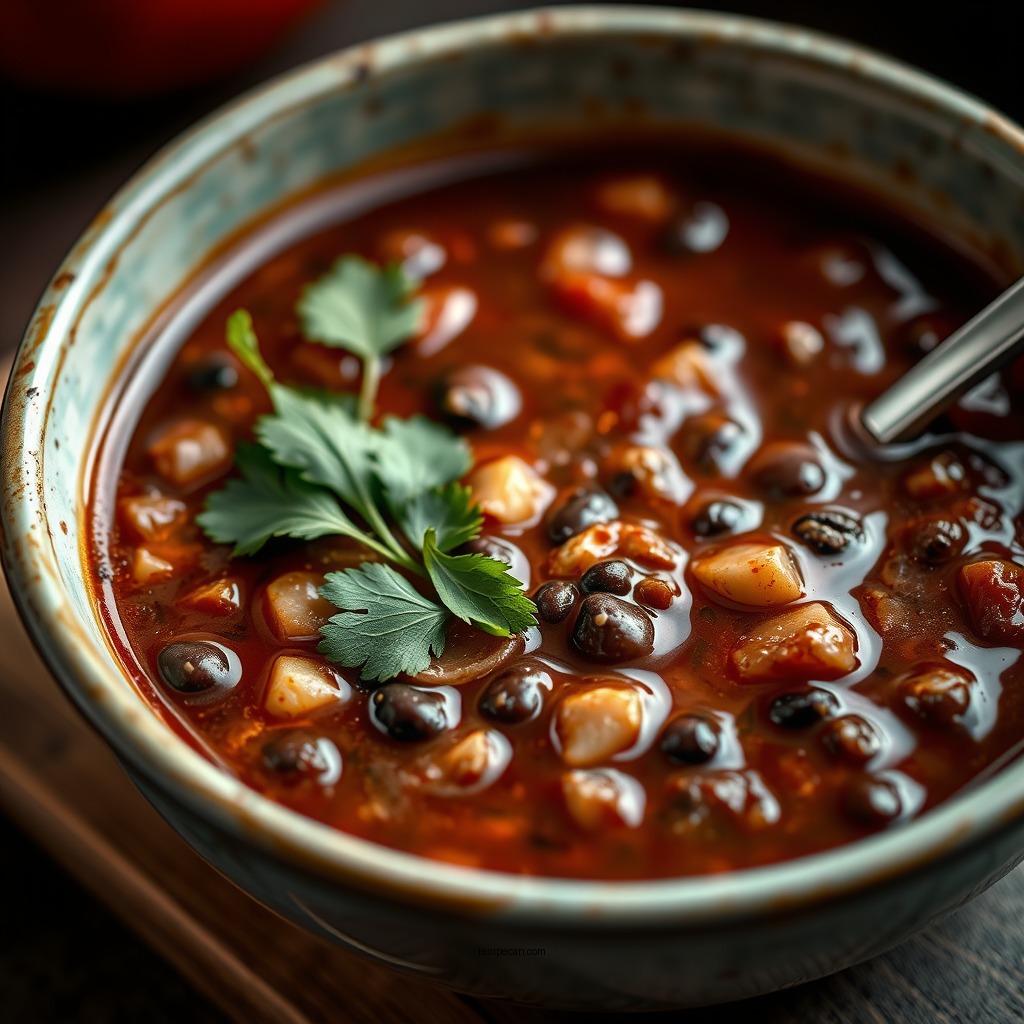 Spicy Black Bean Soup - recipes for daniel fast soups