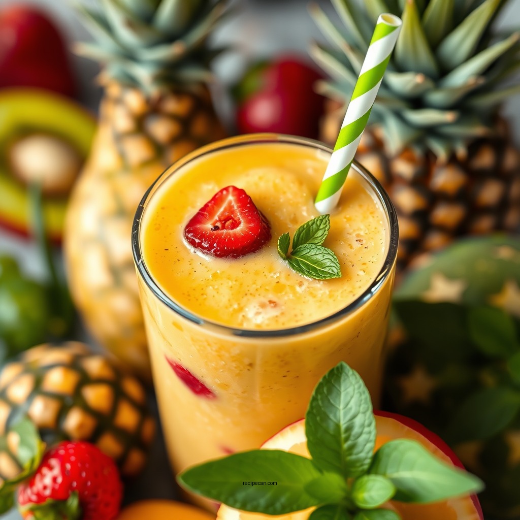 Tropical Fruit Smoothies - recipes for healthy smoothies