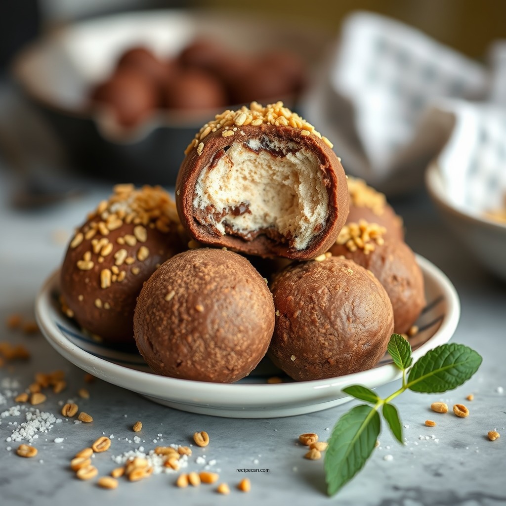 Chocolate Ice Cream Balls - recipes for ice cream ball