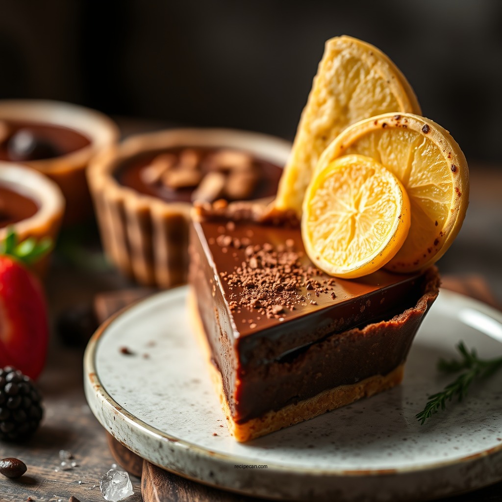 Decadent Chocolate Tart - recipes for tarts