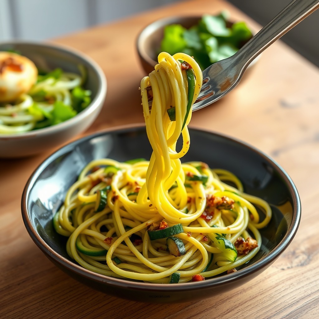 Zucchini Noodles (Zoodles) - recipes for zucchini and squash