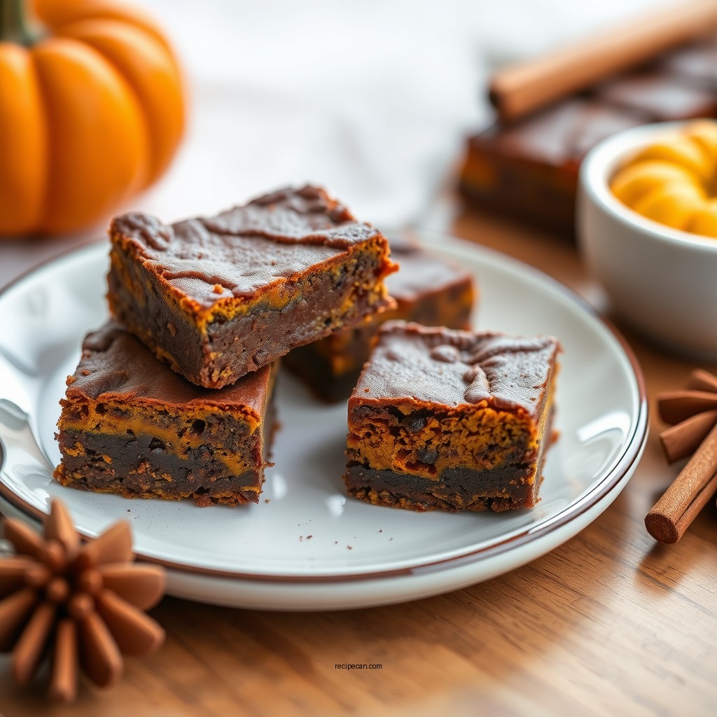 Brownie Mix Pumpkin Spice Bars - recipes using brownie mix