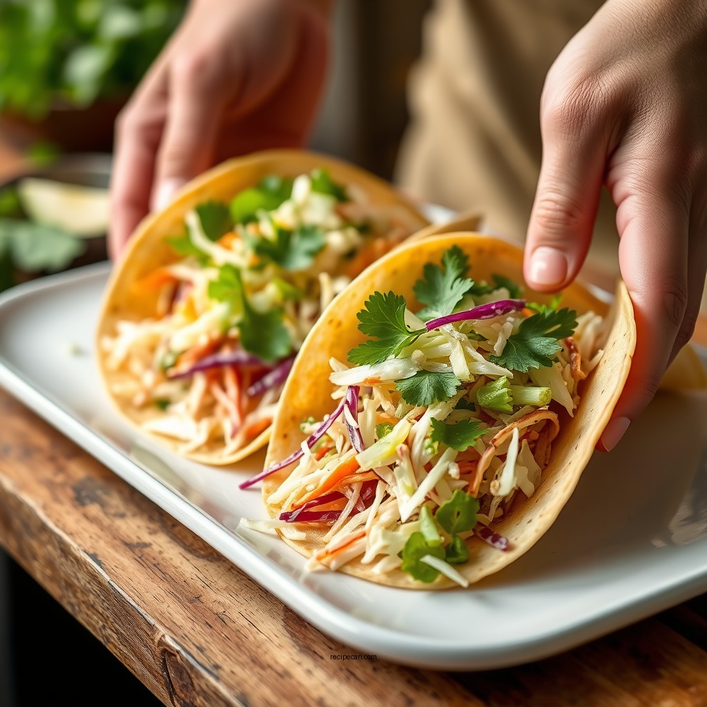 Quick and Easy Slaw Tacos - recipes with coleslaw mix
