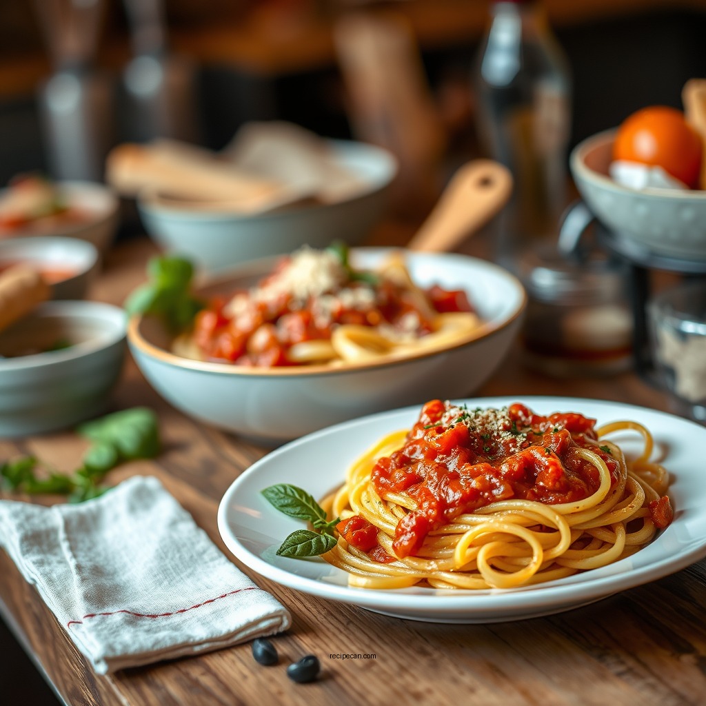 Quick Pasta Dishes - recipes with pasta sauce