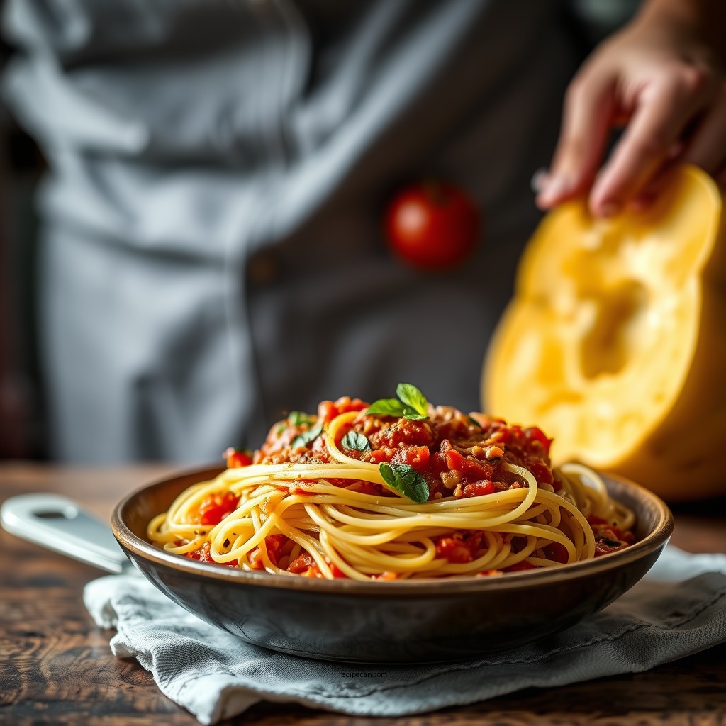 Classic Spaghetti Squash Marinara - recipes with spaghetti squash