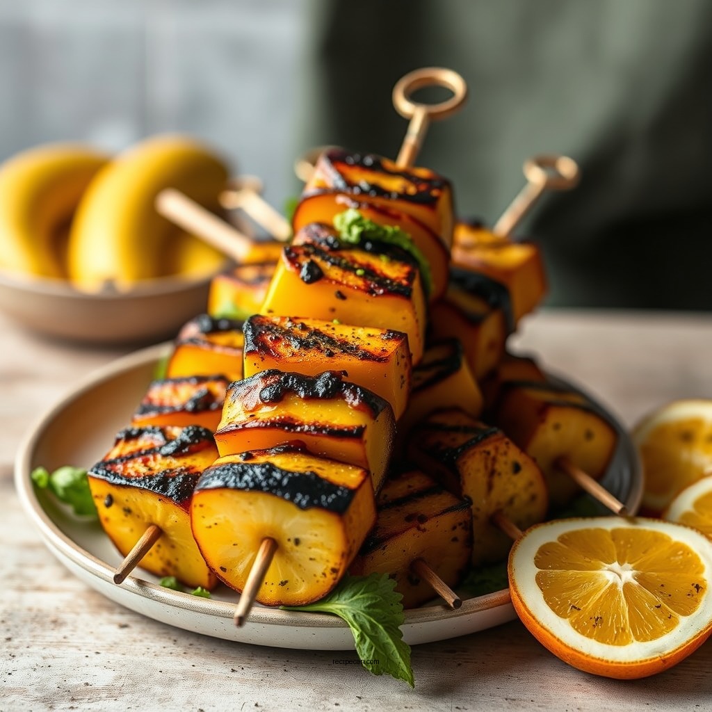 Grilled Summer Squash Skewers - recipes with summer squash