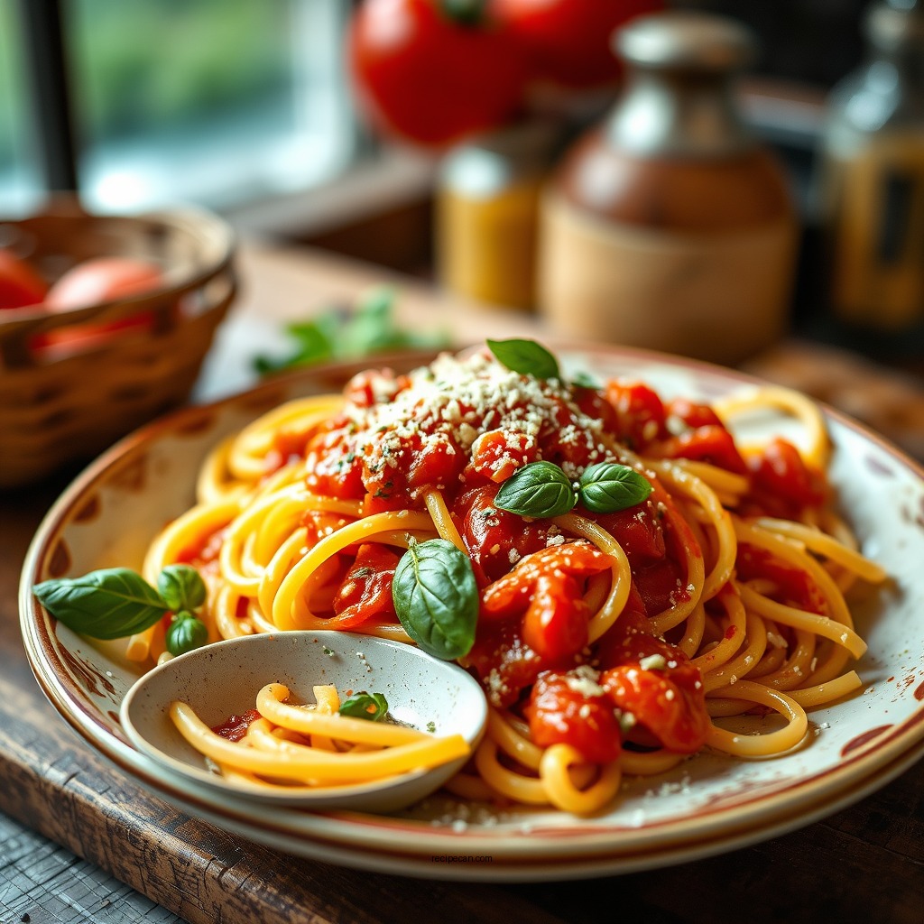 Classic Pasta Dishes - recipes with tomato sauce