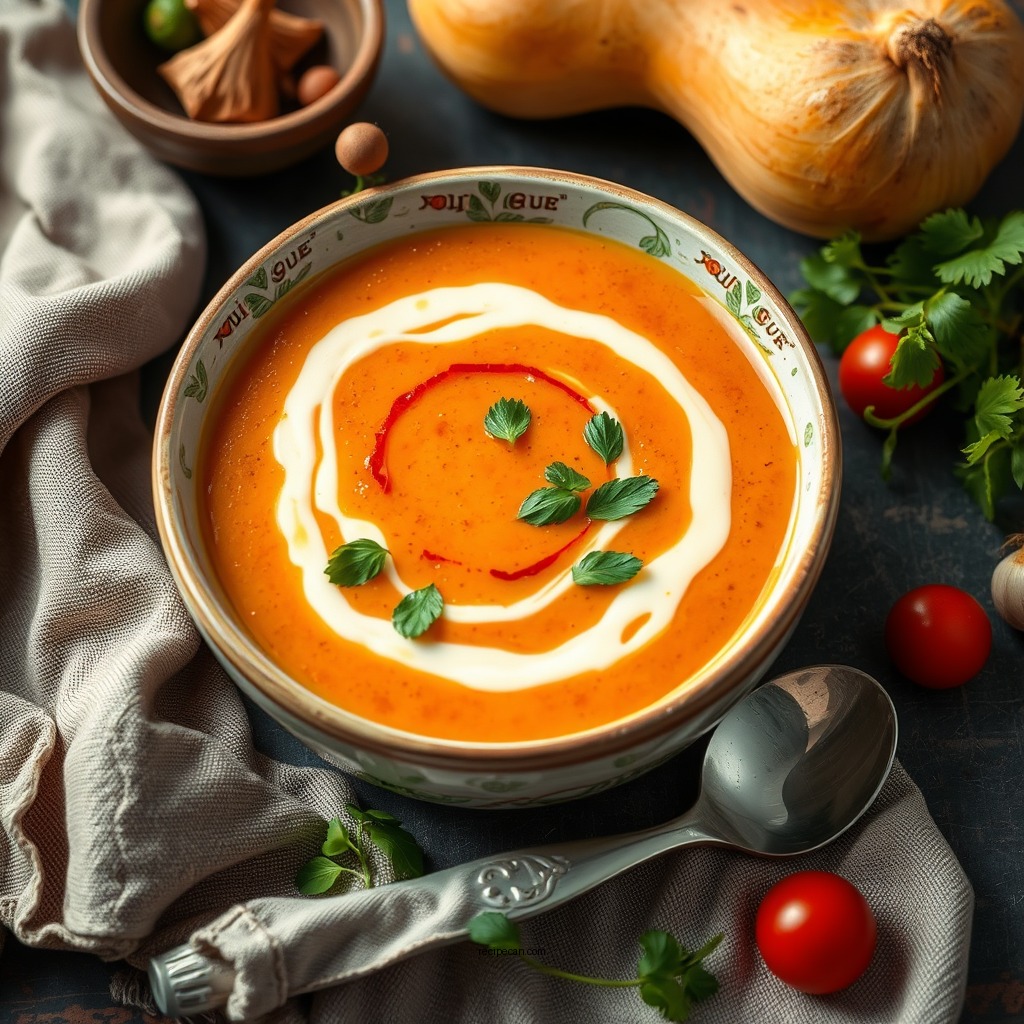 Creamy Red Kuri Squash Soup - red kuri squash recipes