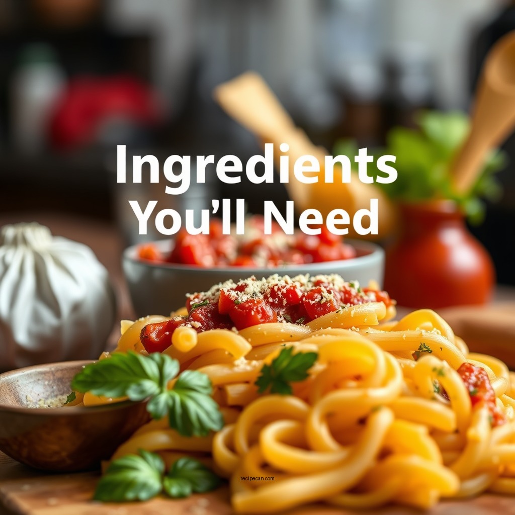 Ingredients You'll Need - red sauce macaroni recipe