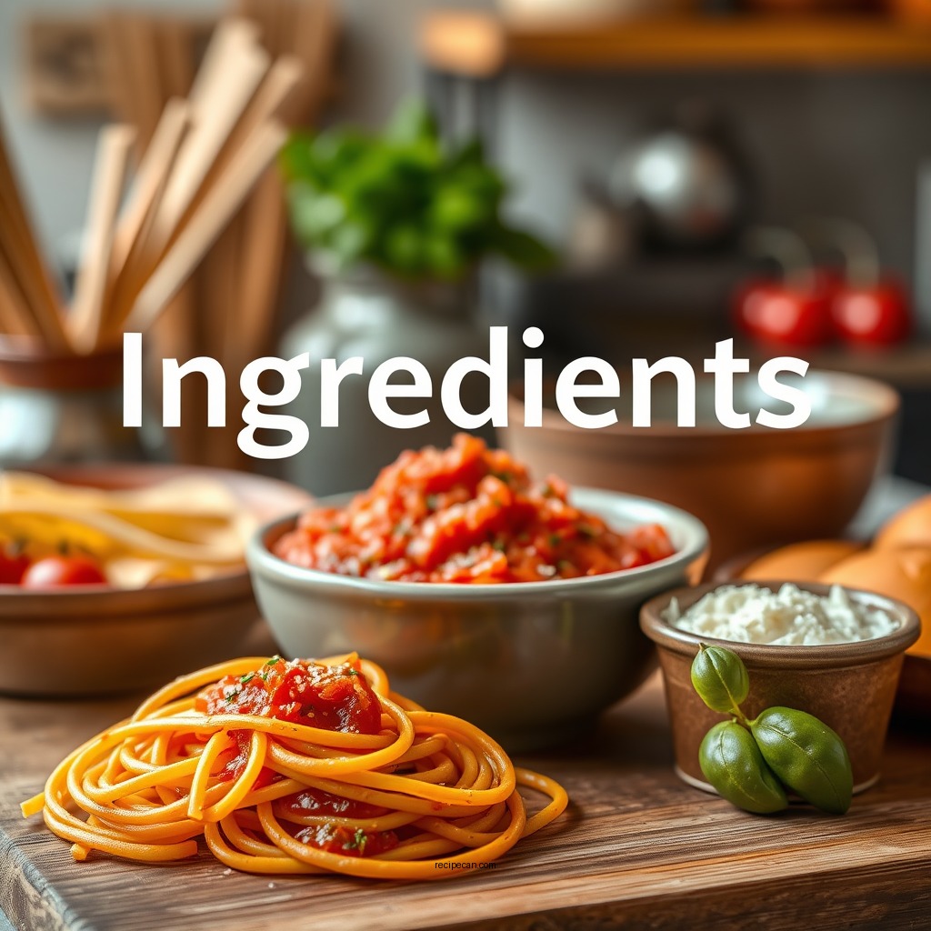 Ingredients You Will Need - red sauce pasta recipe