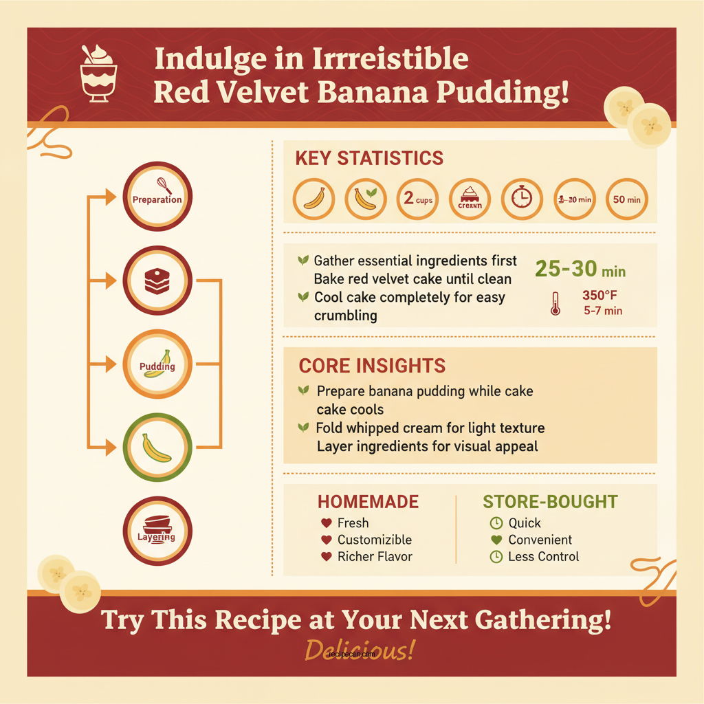 red velvet banana pudding recipe - Data Infographic and Statistics