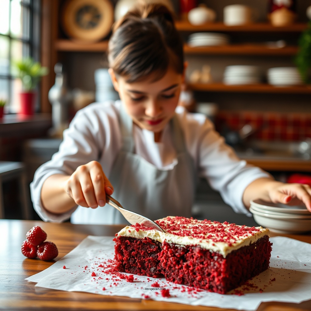 Step-by-Step Instructions - red velvet brownie recipe