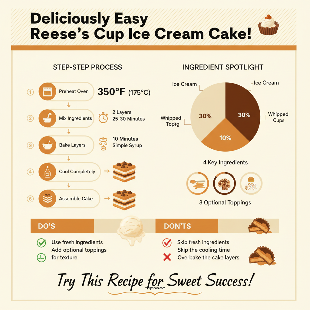 reese cup ice cream cake recipe - Data Infographic and Statistics