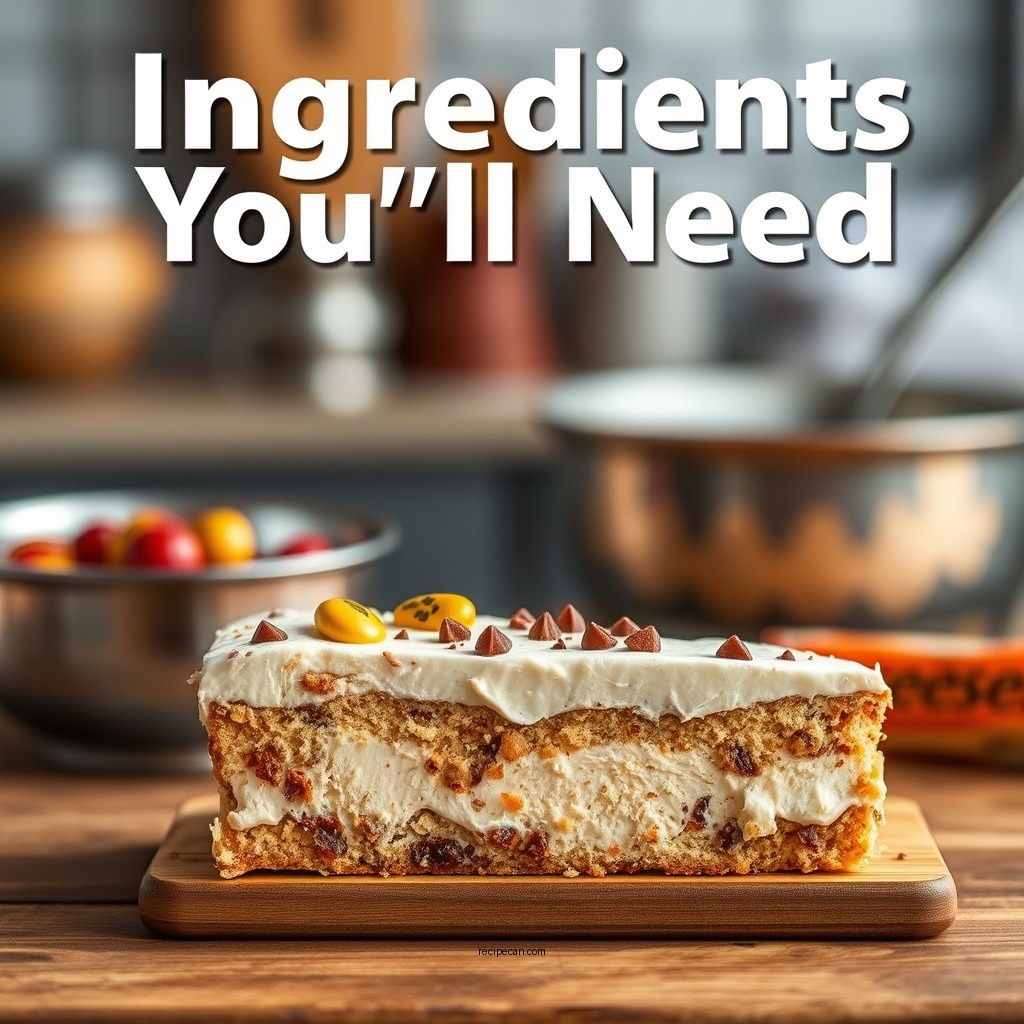 Ingredients You'll Need - reeses ice cream cake recipe