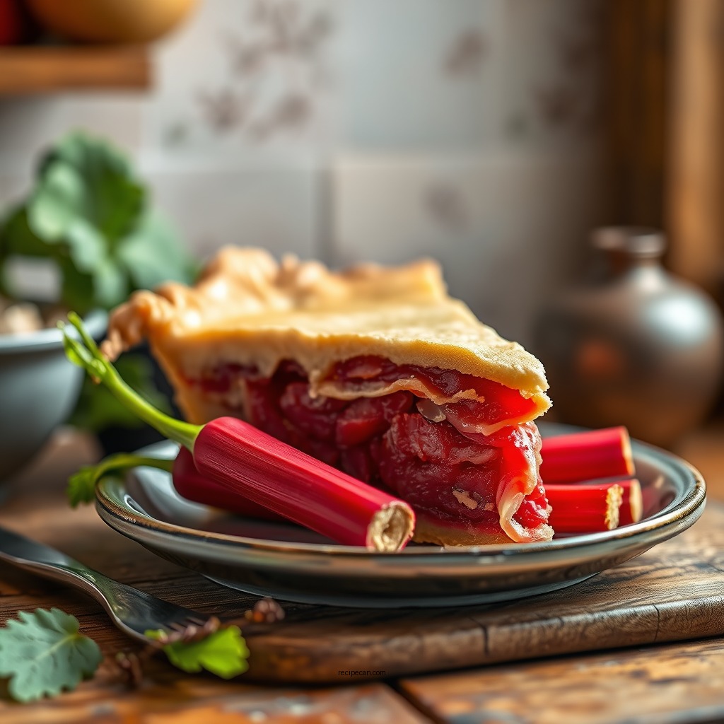 Ingredients You'll Need - rhubarb custard pie recipe