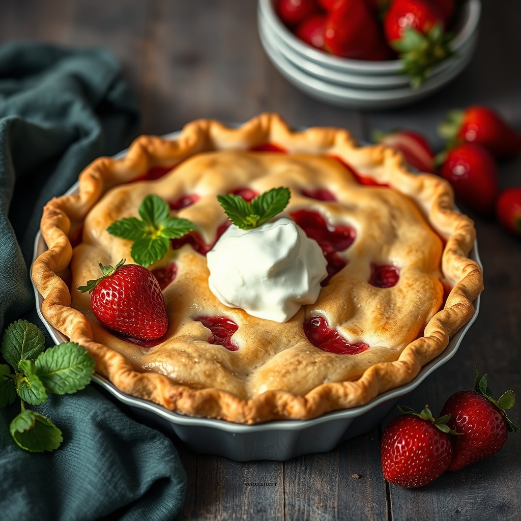 Strawberry-Rhubarb Pie Variation - rhubarb pie recipes